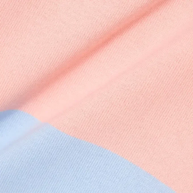 Übergroßes gestreiftes Rugby-Poloshirt aus Baumwolle