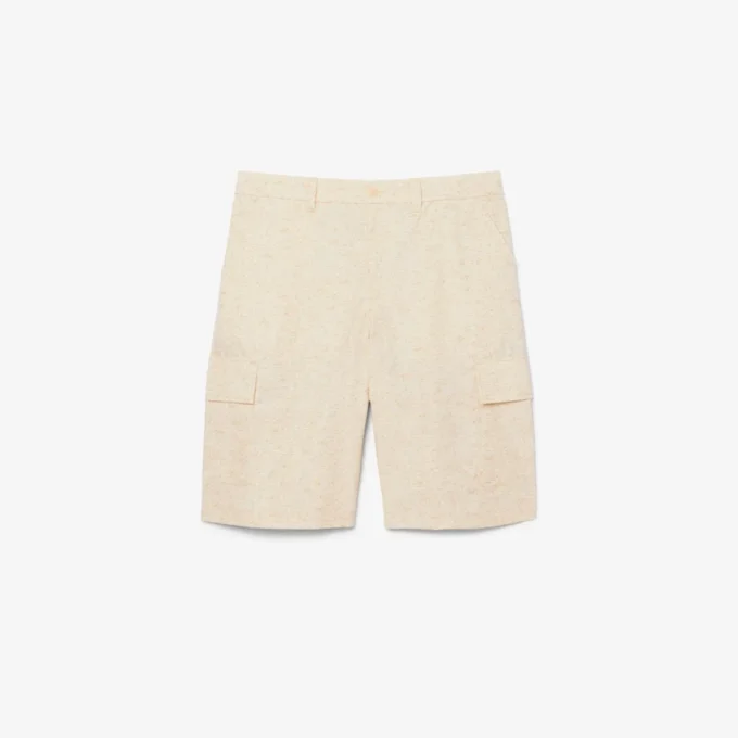 Bermuda-Cargo-Shorts mit geradem Schnitt und Print