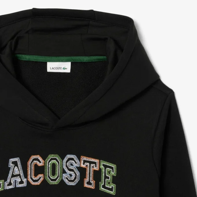 Bestickter Fleece-Hoodie