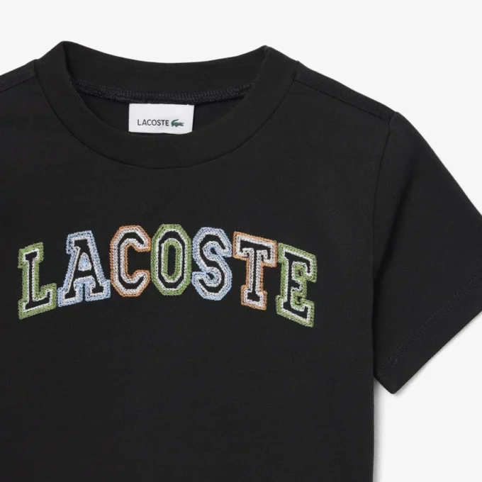 Besticktes Baumwoll-T-Shirt