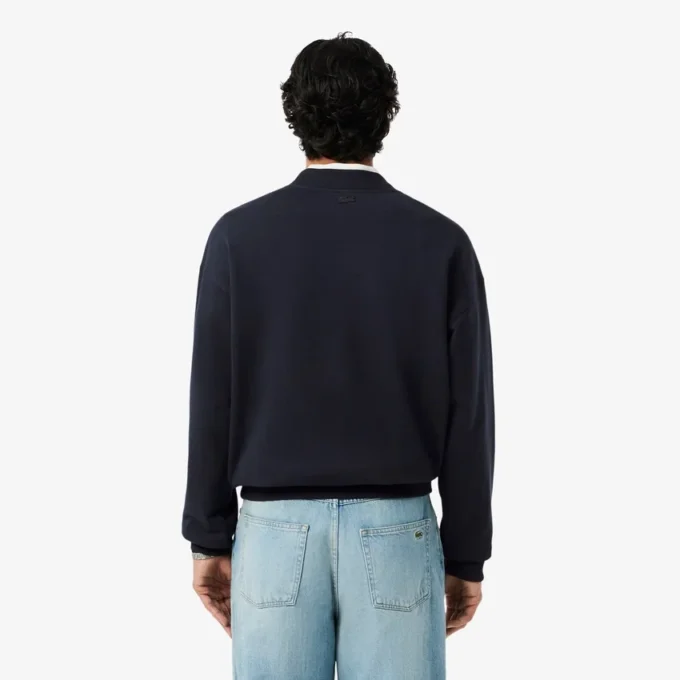 Besticktes Fleece-Sweatshirt
