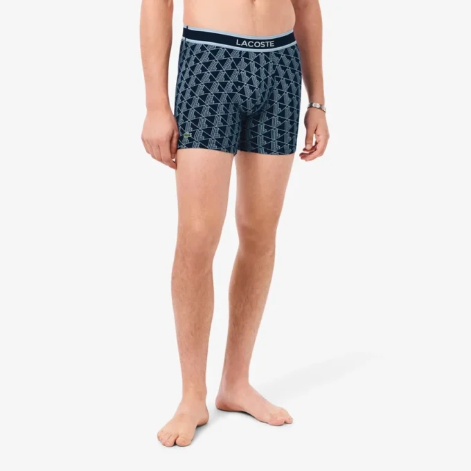 Boxershorts aus Stretch-Baumwolle mit Monogramm für Herren