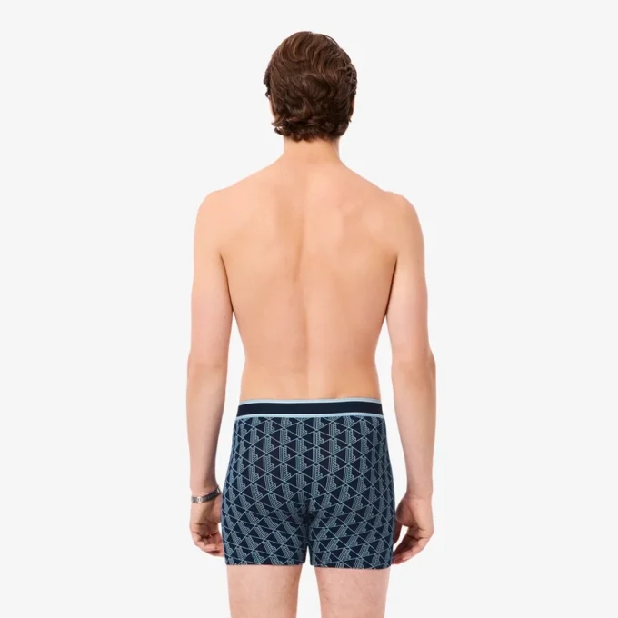 Boxershorts aus Stretch-Baumwolle mit Monogramm für Herren