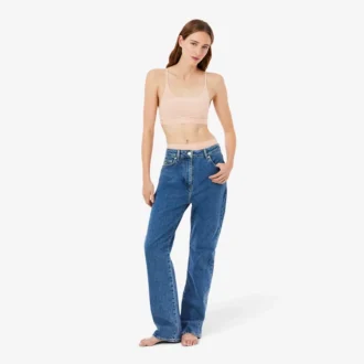 Bralette aus Mesh mit Krokodil-Akzent