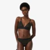 Bralette mit Logo-Spitzen-Dreieck
