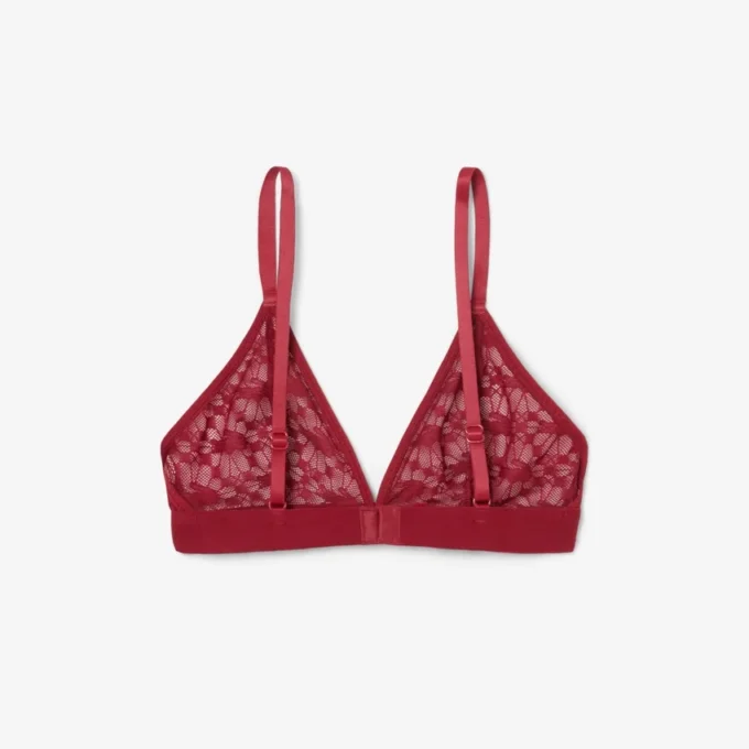 Bralette mit Logo-Spitzen-Dreieck
