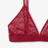 Bralette mit Logo-Spitzen-Dreieck