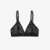 Bralette mit Logo-Spitzen-Dreieck