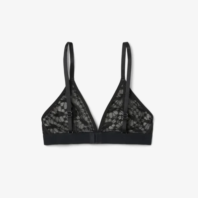 Bralette mit Logo-Spitzen-Dreieck