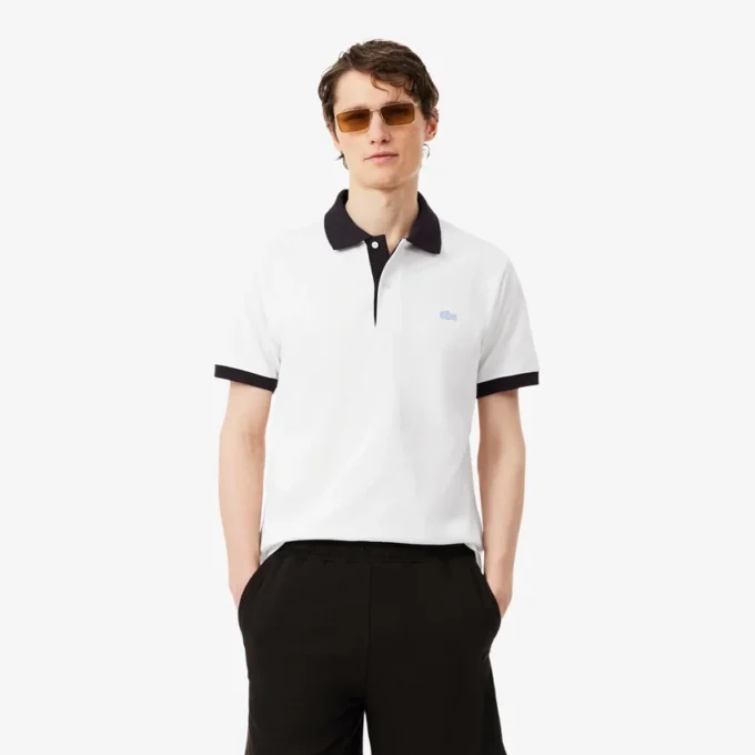Classic Fit Contrast Rib Poloshirt