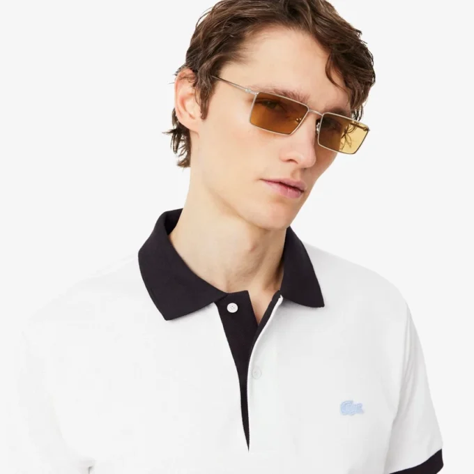 Classic Fit Contrast Rib Poloshirt