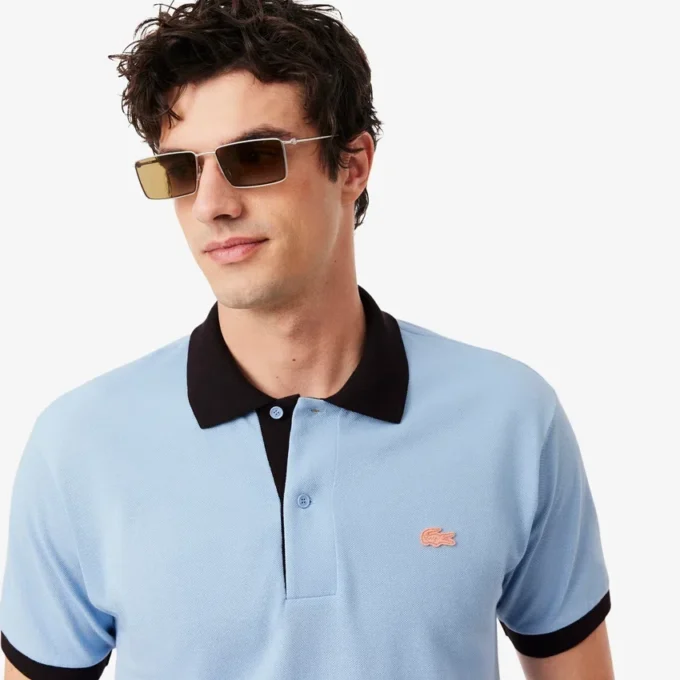 Classic Fit Contrast Rib Poloshirt