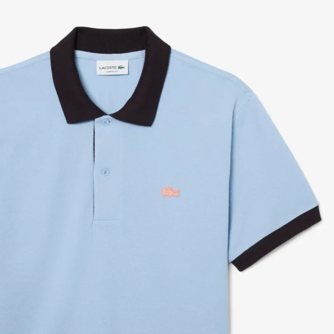 Classic Fit Contrast Rib Poloshirt