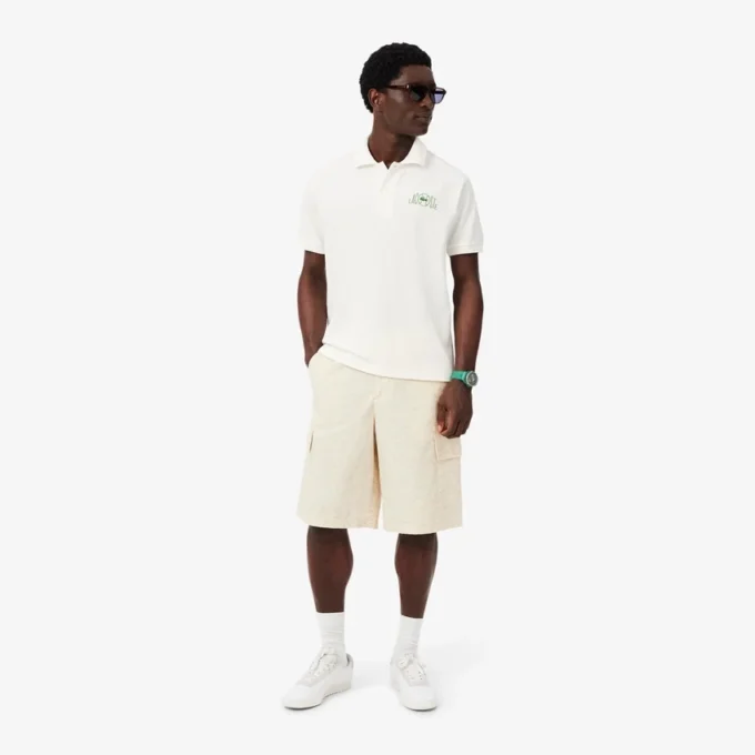 Classic Fit Poloshirt mit grafischem Logo