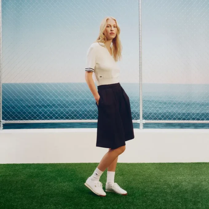 Club-Low-Ledersneaker für Damen
