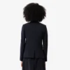 Damen-Blazer aus Wolle mit gesticktem Logo und schmaler Passform
