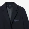 Damen-Blazer aus Wolle mit gesticktem Logo und schmaler Passform