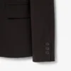 Damen-Blazer aus Wolle mit gesticktem Logo und schmaler Passform