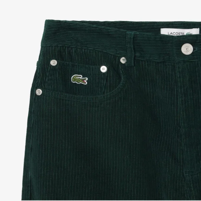 Damen-Cordhose mit weitem Bein