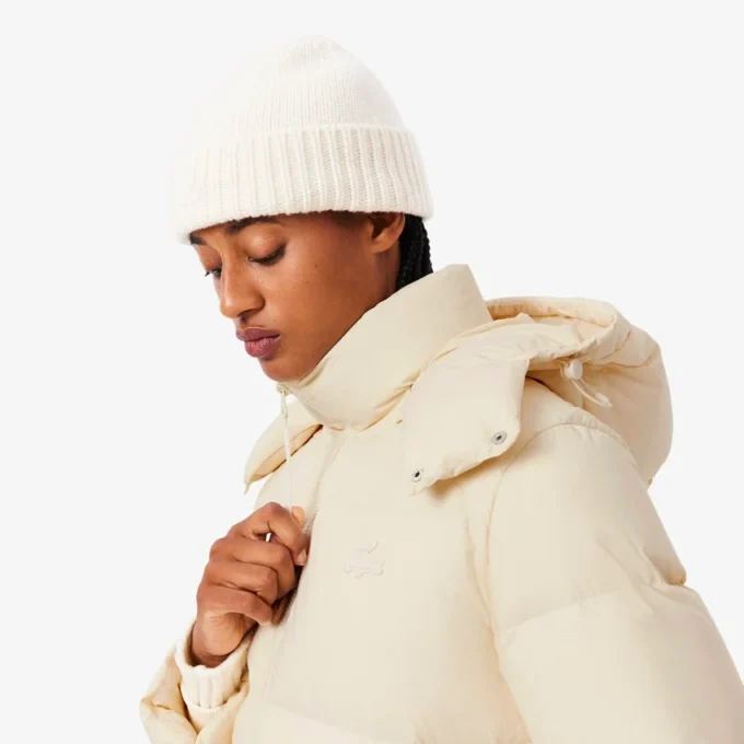 Damen-Daunenjacke mit Kapuze in lockerer Passform
