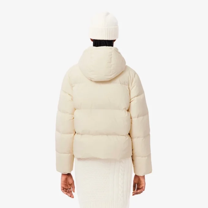 Damen-Daunenjacke mit Kapuze in lockerer Passform