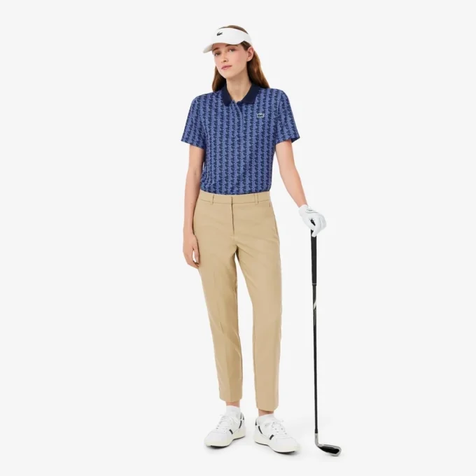 Damen-Golf-Poloshirt mit UV-Schutz in Regular-Passform