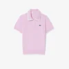Damen-Golfpullover mit Polokragen und kurzen Ärmeln