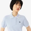 Damen-Golfpullover mit Polokragen und kurzen Ärmeln