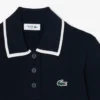 Damen-Golfpullover mit Polokragen und kurzen Ärmeln