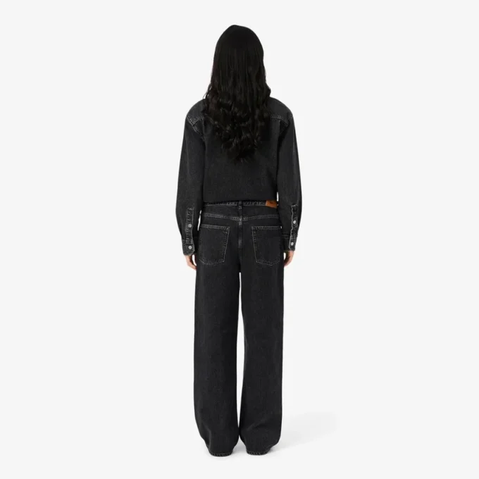 Damen-Jeans mit weitem Bein