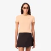 Damen-Jersey-T-Shirt mit Kontrastbesatz