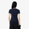 Damen-Jersey-T-Shirt mit Kontrastbesatz