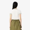 Damen-Jersey-T-Shirt mit Kontrastbesatz