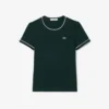 Damen-Jersey-T-Shirt mit Kontrastbesatz