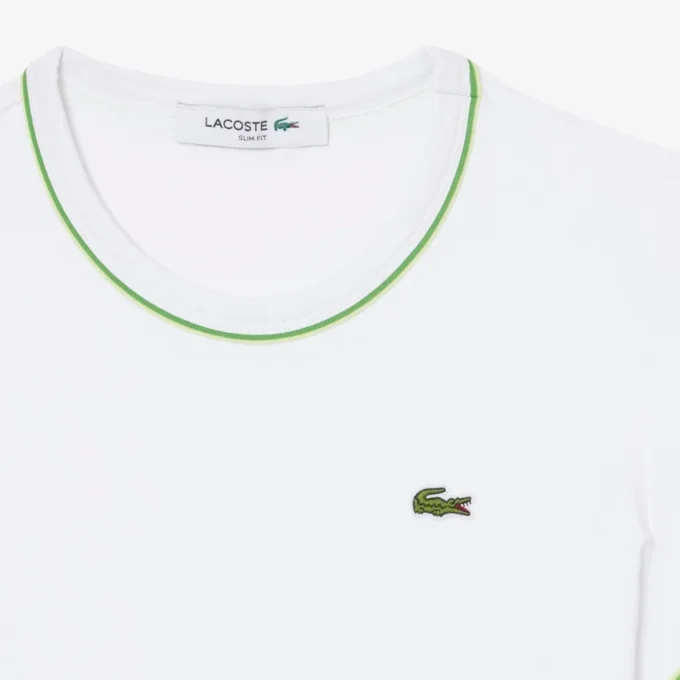 Damen-Jersey-T-Shirt mit Kontrastbesatz