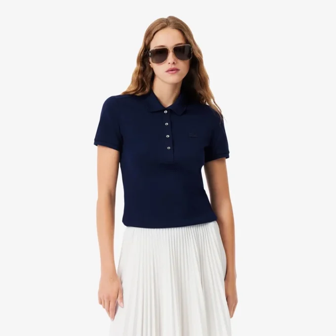 Damen L.12.D Slim Fit Stretch Mini Piqua Poloshirt