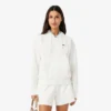 Damen-Piqué-Hoodie mit Reißverschluss