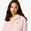 Damen-Piqué-Hoodie mit Reißverschluss