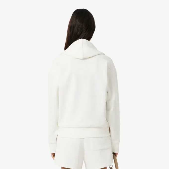 Damen-Piqué-Hoodie mit Reißverschluss