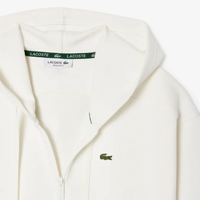 Damen-Piqué-Hoodie mit Reißverschluss