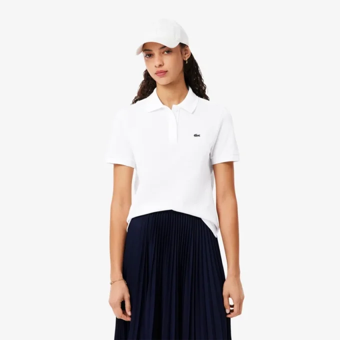 Damen-Poloshirt in Regular Fit aus geschmeidigem Petit Piqué