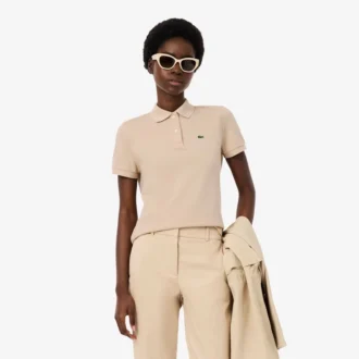 Damen-Poloshirt in Regular Fit aus geschmeidigem Petit Piqué