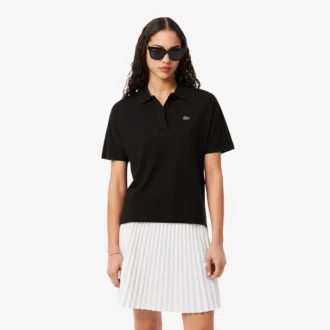 Damen-Poloshirt in Relaxed Fit aus Piqué