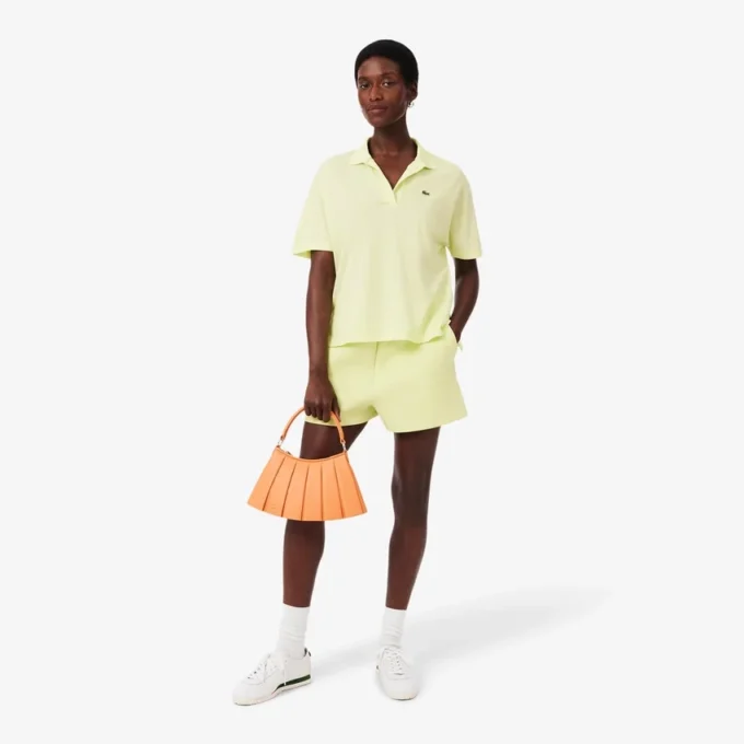 Damen-Poloshirt in Relaxed Fit aus Piqué