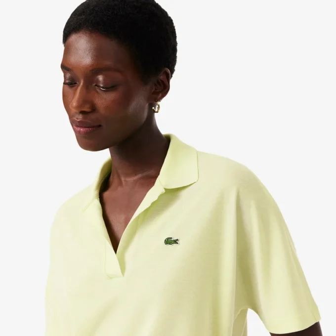 Damen-Poloshirt in Relaxed Fit aus Piqué