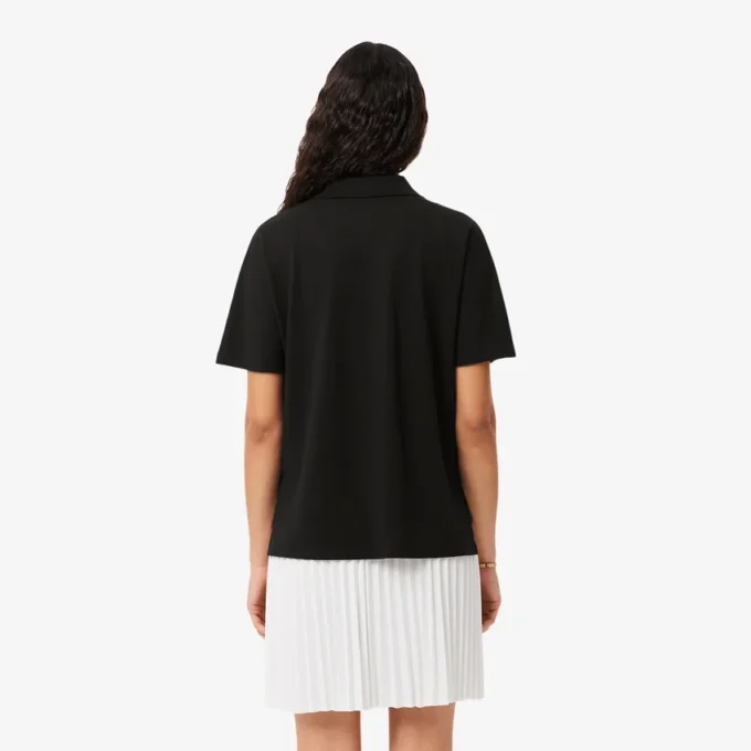 Damen-Poloshirt in Relaxed Fit aus Piqué