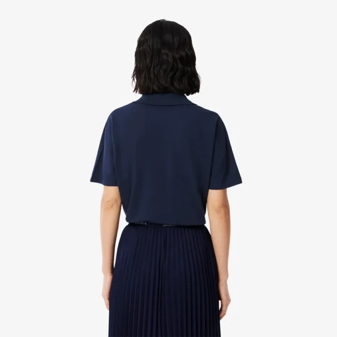 Damen-Poloshirt in Relaxed Fit aus Piqué
