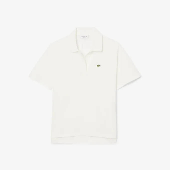 Damen-Poloshirt in Relaxed Fit aus Piqué
