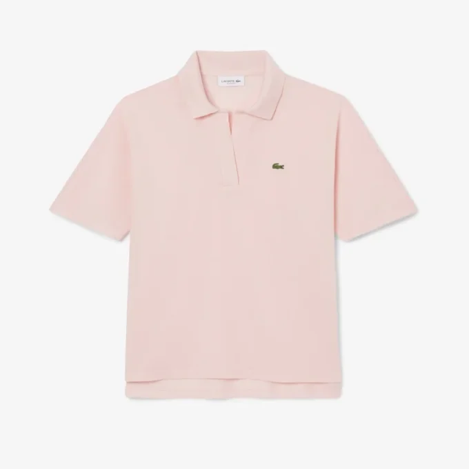 Damen-Poloshirt in Relaxed Fit aus Piqué