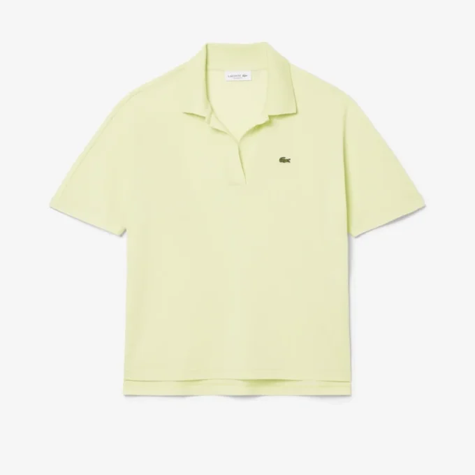 Damen-Poloshirt in Relaxed Fit aus Piqué